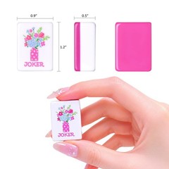 Majolicia American Mahjong Set, 160 Engraved Tiles with Accessories and Mahjo…