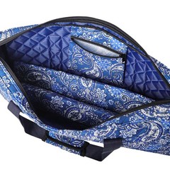 Soft Blue Mahjong Bag Case – Printed Design with 2 Wrappers, Tiles Not Included