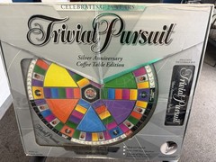 BRAND NEW! Vintage 2005 silver anniversary edition tabletop Trivial Pursuit game
