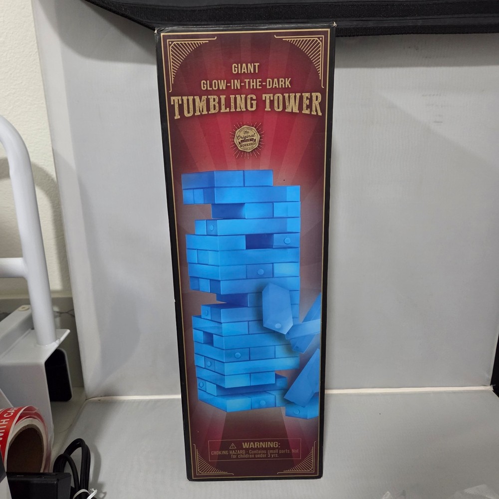 NEW Happy Hour Giant Glow in the Dark Tumbling tower jenga like board game
