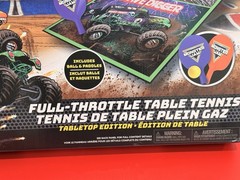 Full Throttle Monster Jam Table Tennis Ping Pong Set Table Tennis