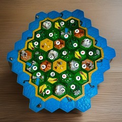 3D Printed & Hand-Painted Magnetic 5-6 Player Catan Board Game Set