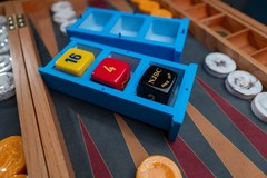 Cube-Tower™ Backgammon Doubling Cube Display & Storage Tower – Choose Color