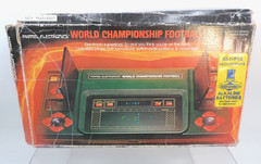 Vintage 1980 Mattel Elect World Championship Football +Box & Manual / For Repair