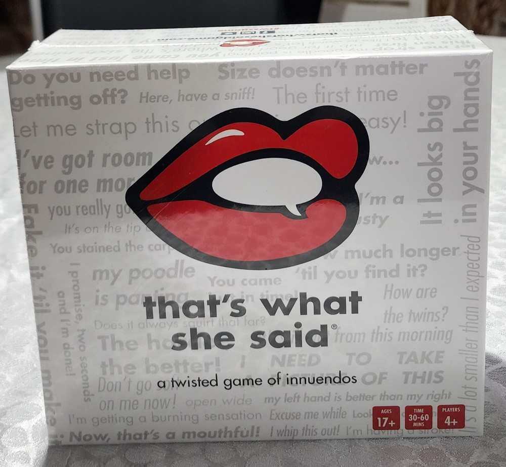 That’s What She Said – The Twisted Party Game, New, Sealed box