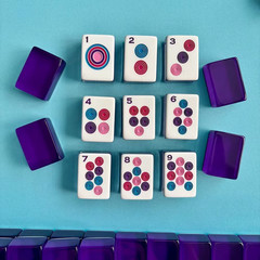 Premium American Mahjong Set 160pcs – Lucky Purple