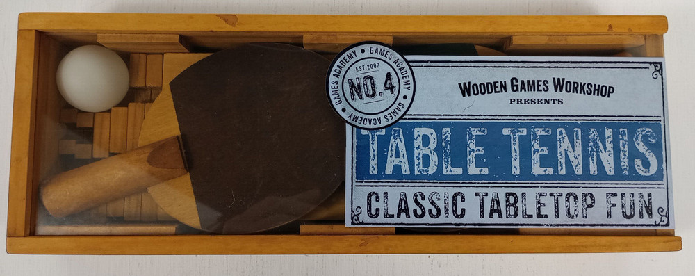 Table Tennis Set Wooden Games Workshop Games Academy #4 (New sealed)