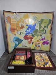 RISK ☆ Vintage Collection Wooden Box Bookshelf 2009 Edition Hasbro- For Parts