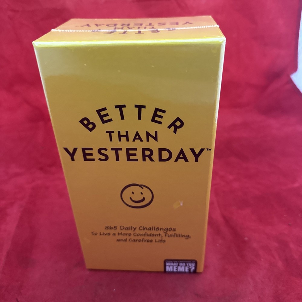 Better Than Yesterday Card Game Of 365 Daily Challenges Confidence Building