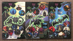 7 X Batman Forever Skycap Pog Sheets (2x #4, Missing #2 & #8) Glow in the Dark