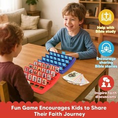 Guess Bible Who I Am Board Games for Kids Classic 24 Characters Toys ET