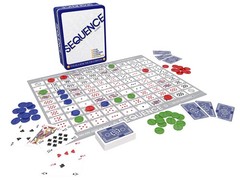 Sequence Board Game for 2 to 12 Players Strategy Game in Tin Ages 7 and Up