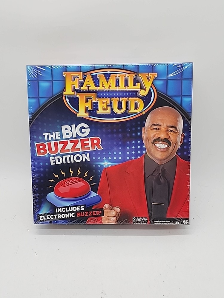FAMILY FUED The Big Buzzer Edition Board Game By Spin Master Games NEW SEALED !