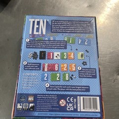 TEN Board Game AEG New Box Not Sealed 2021, 1-5 Players, Ages 10+