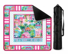 Mahjong Game Mat 31.5″ Non-Slip Waterproof Table Mat with Carry Bag Thick
