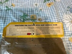 Vintage Pitch Dart 1960 Baseball Game. Still In Original Bag With Header