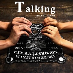 Black Wooden Ouija Board Game Spirit Hunt Planchette Accessories Games Supplies