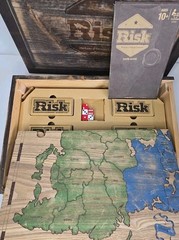 2017 Hasbro Risk Vintage Bookshelf Edition Complete Wooden Strategy Board Game