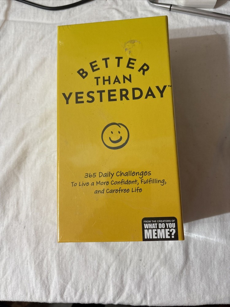 Better Than Yesterday Card Game Of 365 Daily Challenges 2022 Ages 16+✅ Authentic