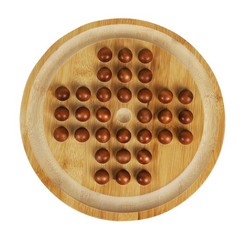 TOWO 2-in-1 Solitaire Labyrinth Board Game, Marble Maze Balancing Toy