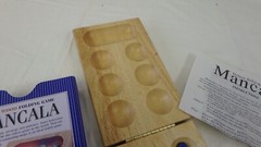 CARDINAL SOLID WOOD FOLDING MANCALA GAME w/ METAL TIN –