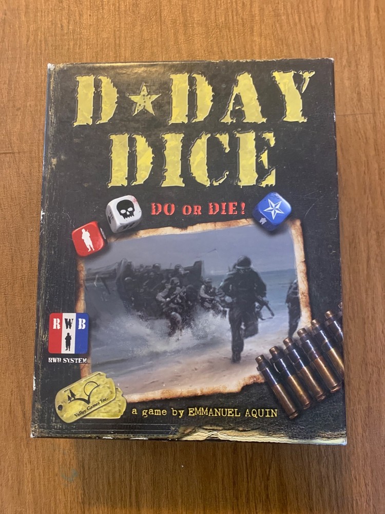 NEW D Day Dice Do or Die Board Game Valley Games 1st Edition RWB System WWII