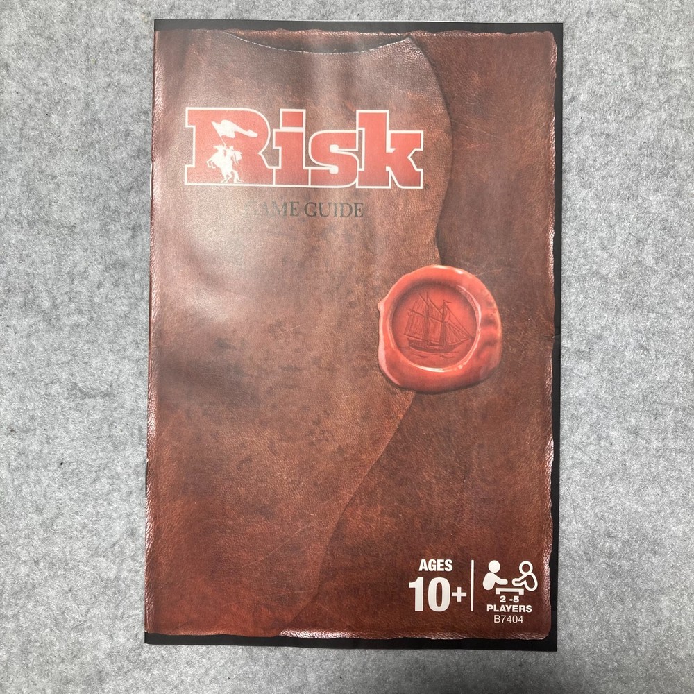Risk Board Game by Hasbro 2015 Parts Replacement Instruction Manual Only