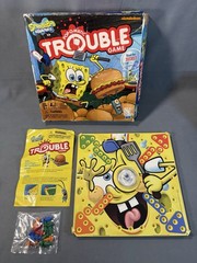 SPONGEBOB Squarepants Pop-O-Matic Trouble Game Hasbro Rare 2012 Edition INTL?