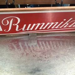 VTG Rummikub 1960’s All Wood Box & Wood Sides W/ Metal Brackets- 106 TILES EUC