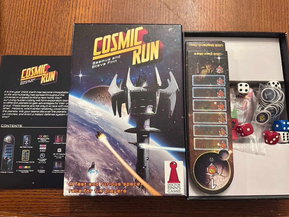 Cosmic Run Board Game by Doctor Finn’s Games 2015 – Complete