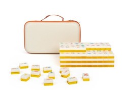 Maison Lude Mahjong Cirquejong Edition 160 Tiles Premium Leather Carrying Case