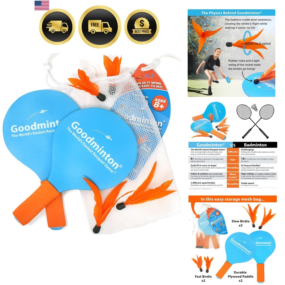 The World’s Easiest Racquet Game – an Indoor Outdoor -Round Fun Paddle Game S…