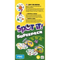 Spot It! Super Pack Classic & Camping Family Card Game Zygomatic Matching Party