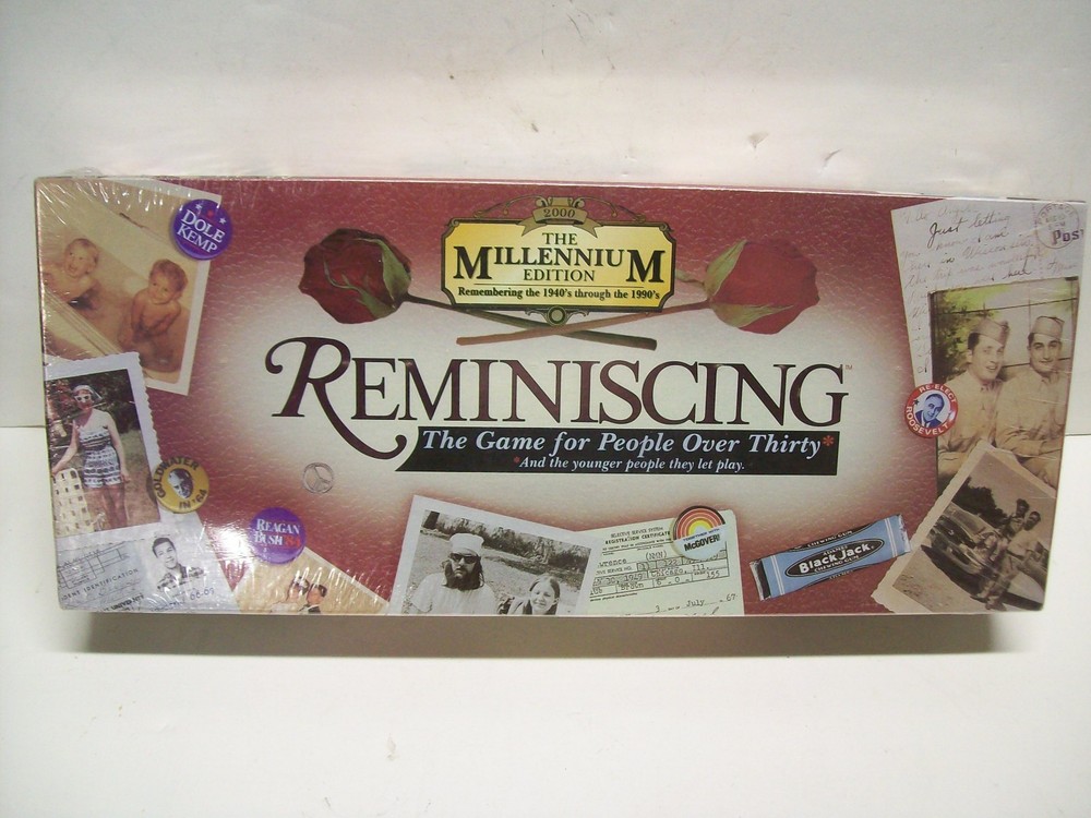 Reminiscing Board Game – 1940’s through 1990’s NEW Still Sealed