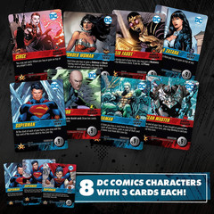 DC Deck-Building Game: Confrontations – Exciting 2V2 Format – Eight Iconic DC Ch