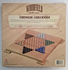 The Woodfield Collection CHINESE CHECKERS Wooden Game Board & Marbles 2001