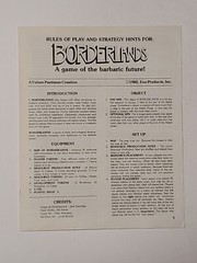 Borderlands Vintage RPG Board Game Of The Barbaric Future W 1 & 2 Expansion EON