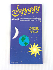 Syzygy Word Game Fast-Paced Fun-to-play Word Game 1999 Crossword 100% COMPLETE