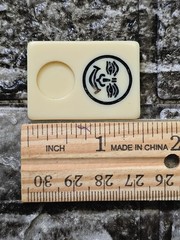 Vtg Rummikub Tile Game Set Complete Brown Faux Leather Case 4 Plastic Racks