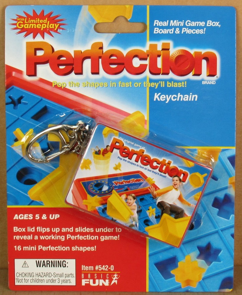 Mini “Perfection” Game Keychain by Basic Fun 2005 NIP