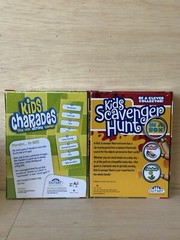 1-Kids Charades by Outset Media Ages 6+ & 1-kids Scavenger Hunt -Sealed Games