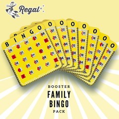 Travel-Ready Regal Bingo Cards – 8 Pack with Sliding Windows, Perfect for Groups