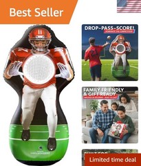 Inflatable Inflataman Football Challenge – 4 Rubber Balls & Scoreboard Included