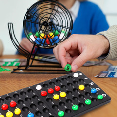 Deluxe Bingo Game Set w/Metal Bingo Cage Perfect for the Whole Family FriendsANY