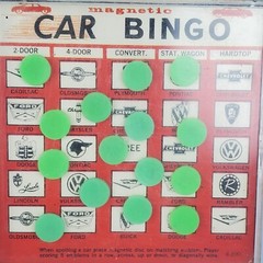 Vintage Cathay Magnetic Travel Game Car Bingo Made in Hong Kong HTF