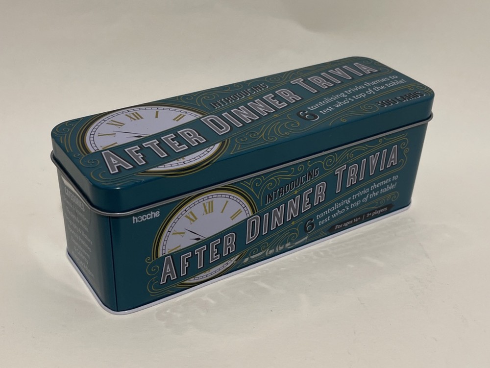 After Dinner Trivia Game by Hacche Ages 14 and Up For 2 or more Players