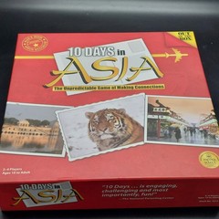 10 Days in Asia Board Game – 2008 Out of the Box – 100% Complete Excellent Cond.