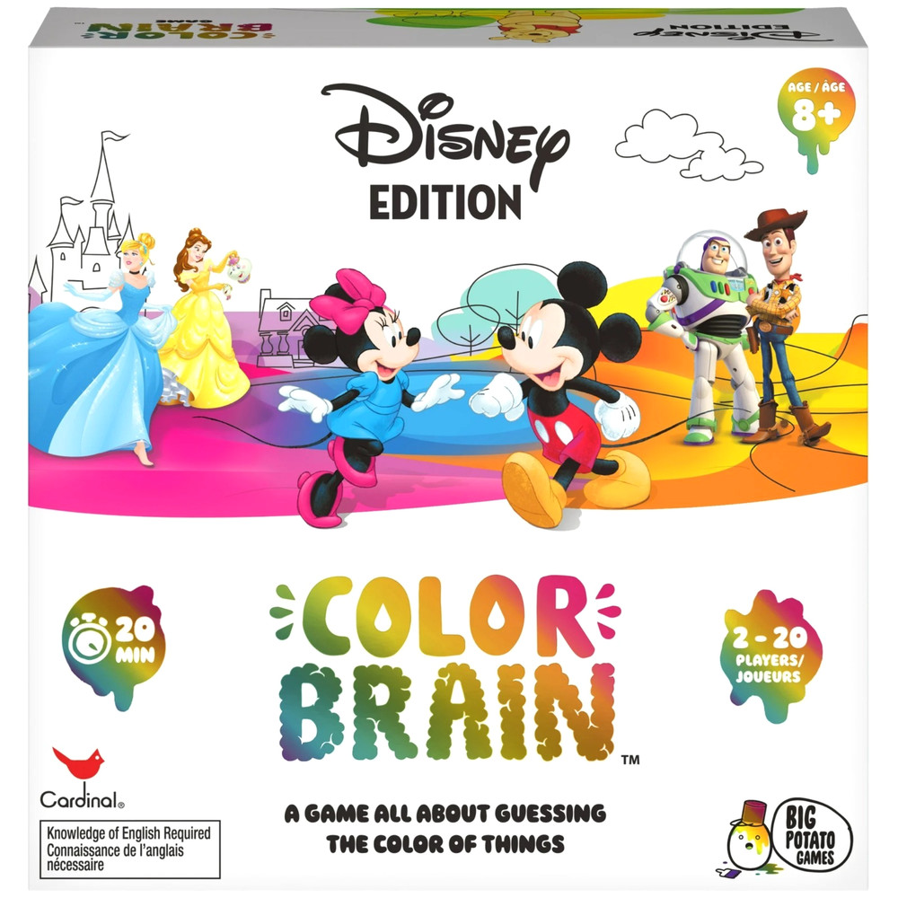 Disney Colorbrain Board Game Family Trivia Quiz 250 Questions Ages 8+ BNIB
