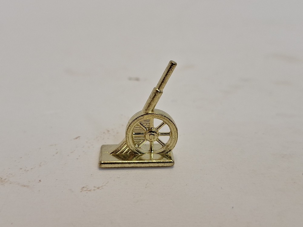 Monopoly Deluxe Anniversary 1985 Edition Gold Tone Cannon Replacement Part