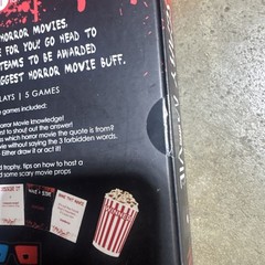 Scary Movie Night In Horror Card Games Halloween Party Scary Trivia Game